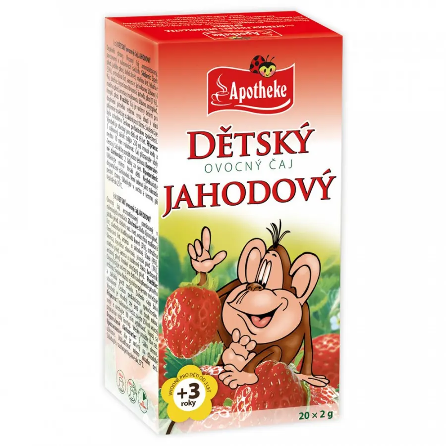 Apotheke ovocný jahodový 20 x 2 g