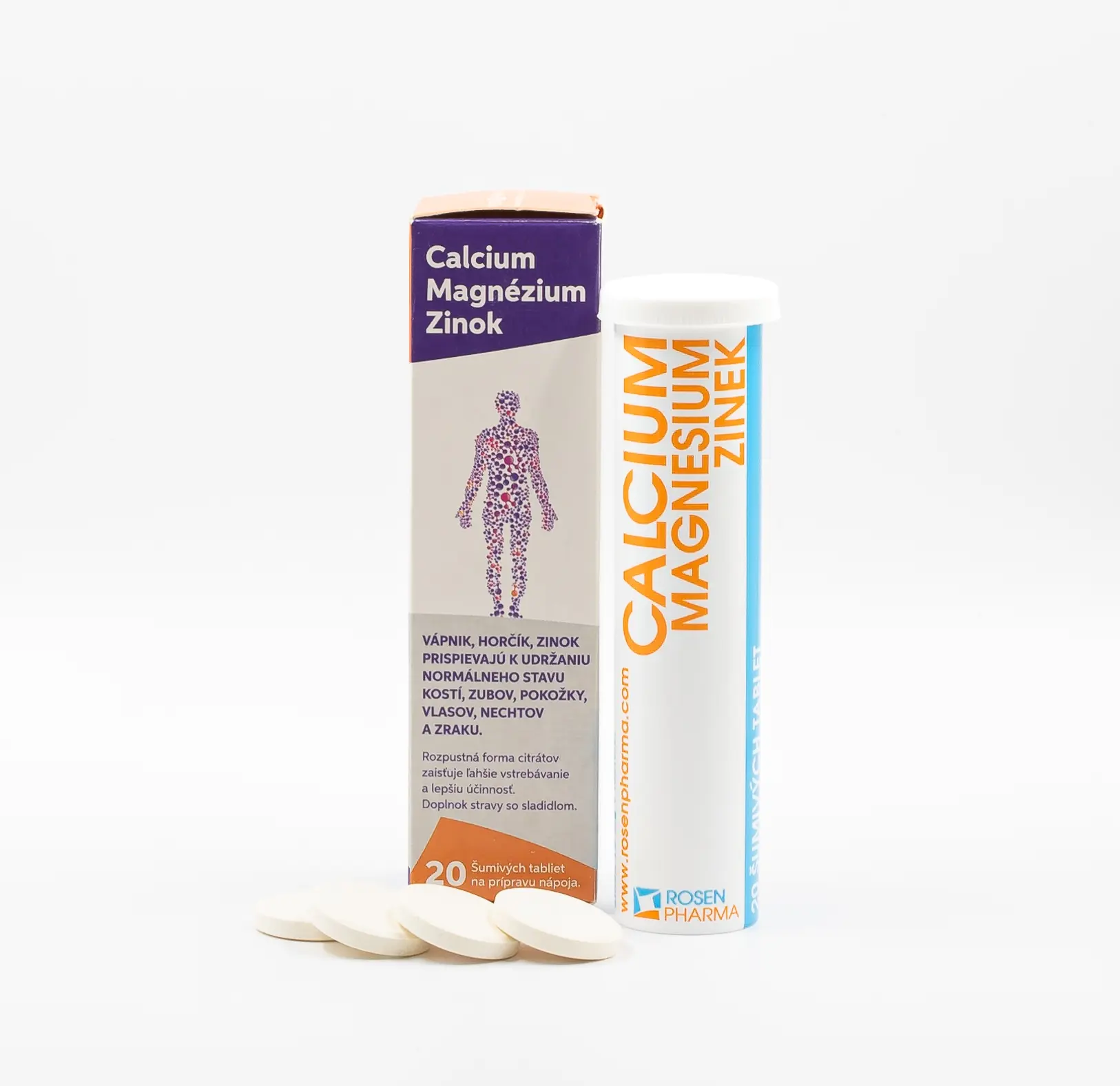 Rosen Calcium Magnesium Zinek 20 tablet