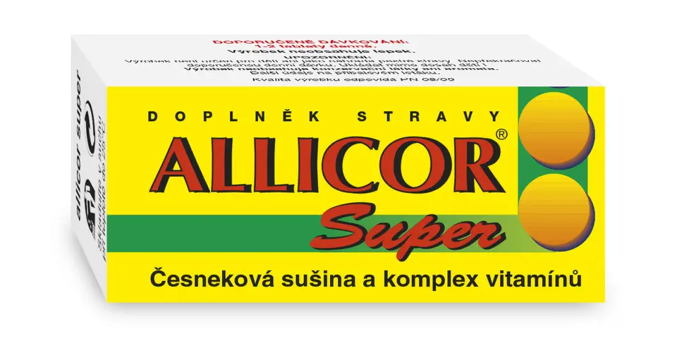 NATURVITA Allicor Super česnek+vitamin.tbl.60