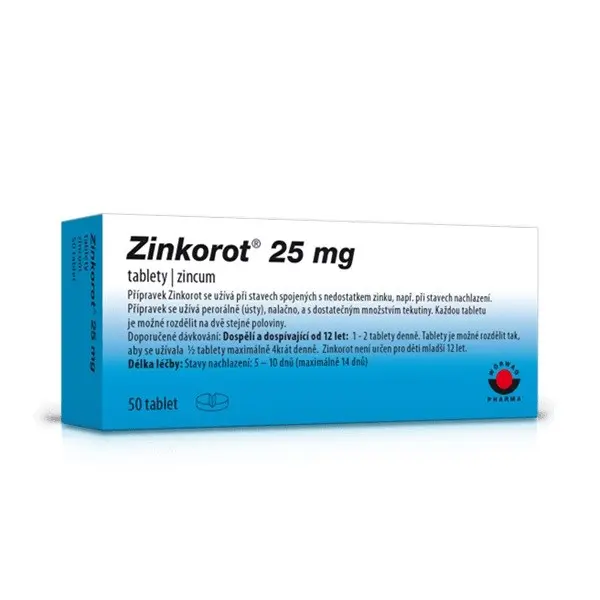 Zinkorot 25 mg tbl.nob.50