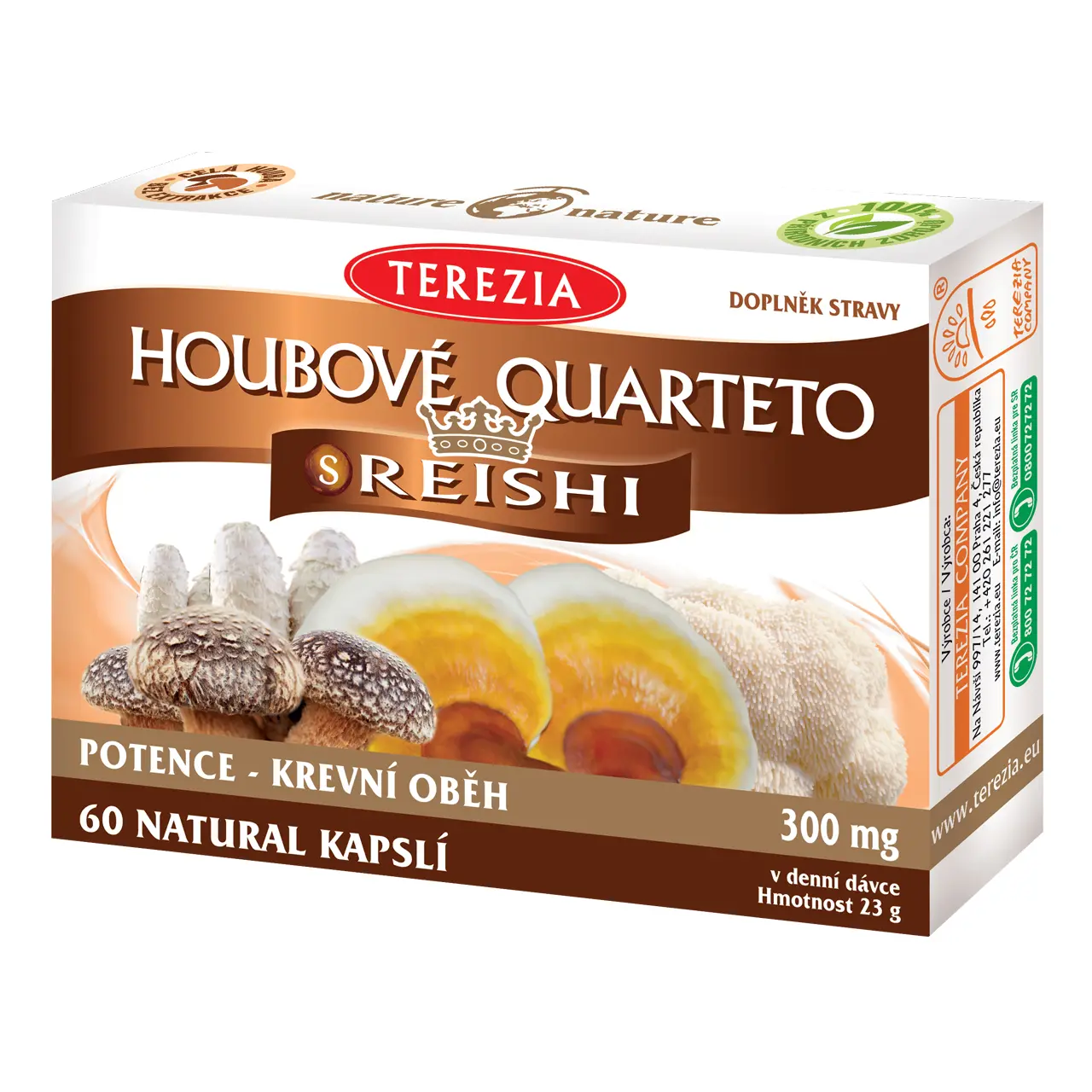 Houbové Quarteto s reishi cps.60