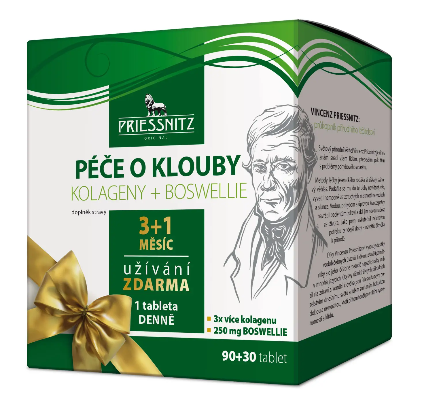 Priessnitz Kolag+Boswellie péče o klouby tablet 90+30