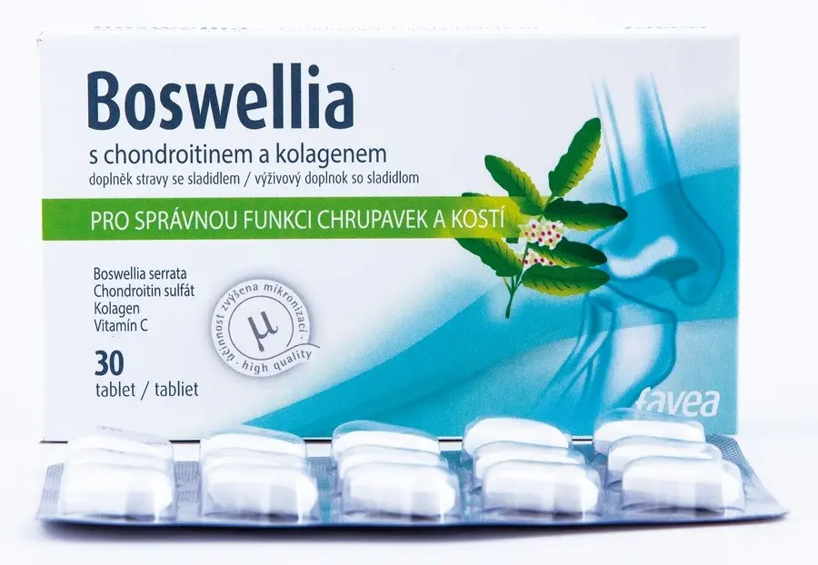 Favea Boswellia s chondroitinem a kolagenem 30 tablet