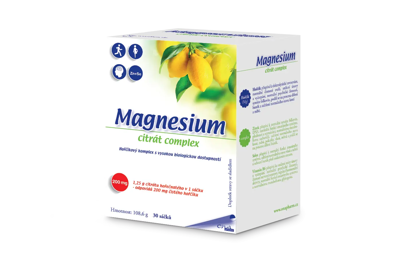 OnaPharm Magnesium Citrát 30 sáčků