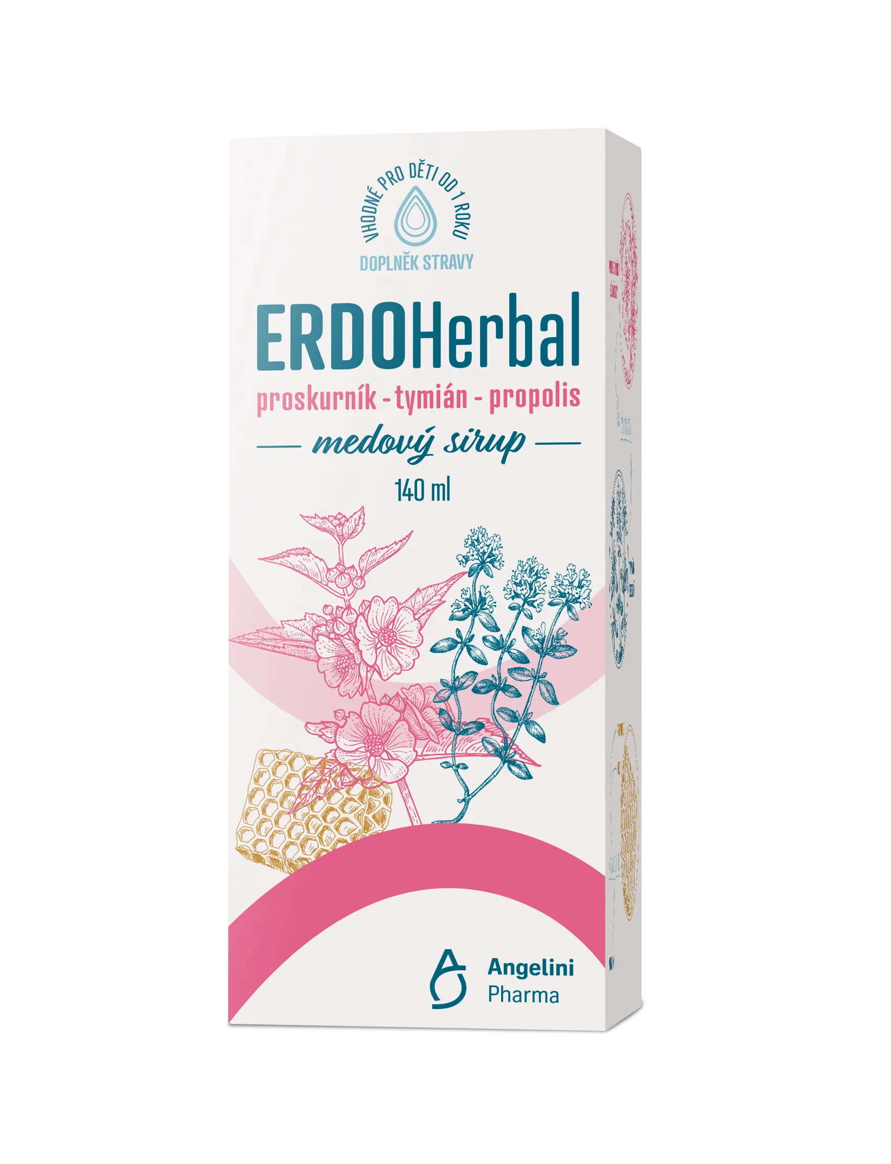 ERDOHerbal medový sirup 140ml