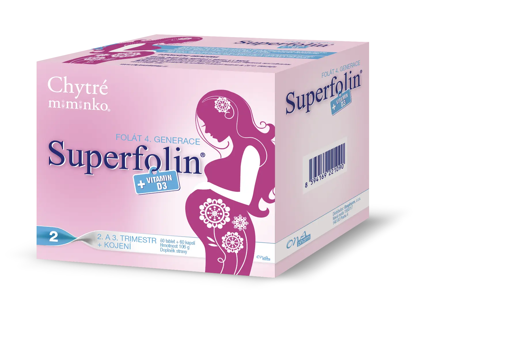 Chytré miminko superfolin 2 MAMA 60 tablet + 60 tablet