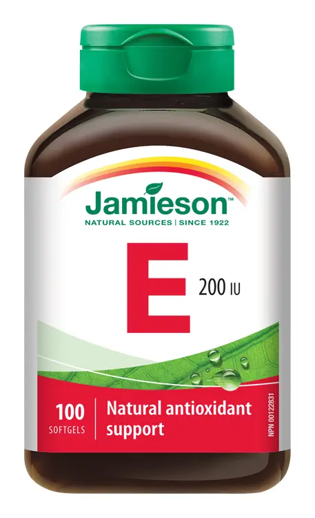 Jamieson Vitamín E 200 IU 100 kapslí