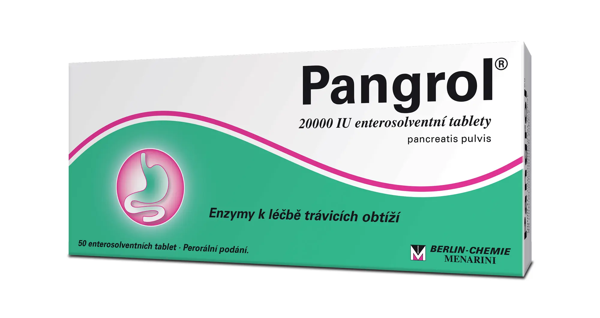 Pangrol 20000 por.tbl.ent.50 II