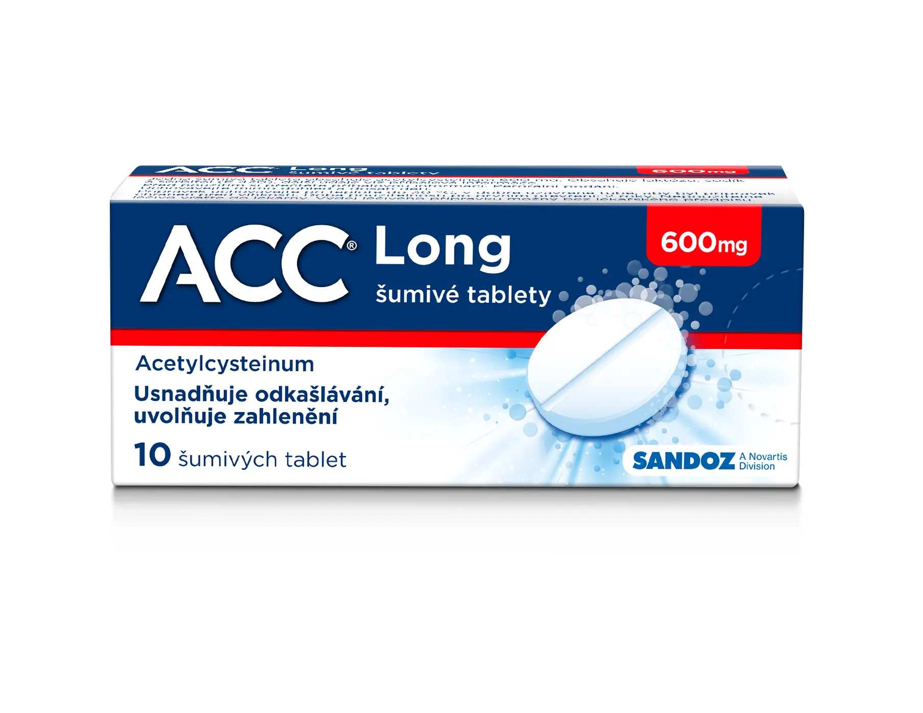 Acc Long por.tbl.eff. 10 x 600 mg