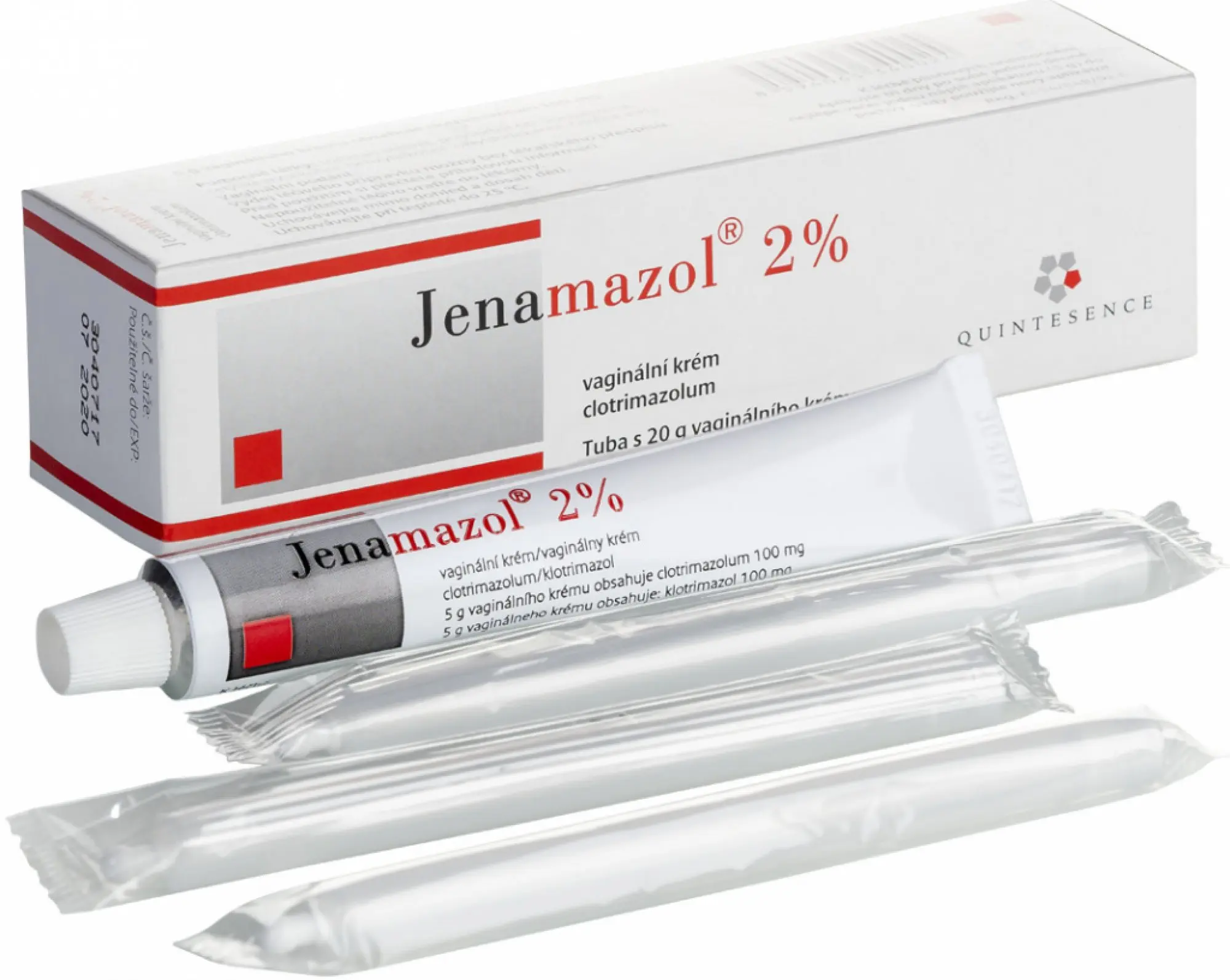 Jenamazol 2% vag.crm.20 g + aplik.