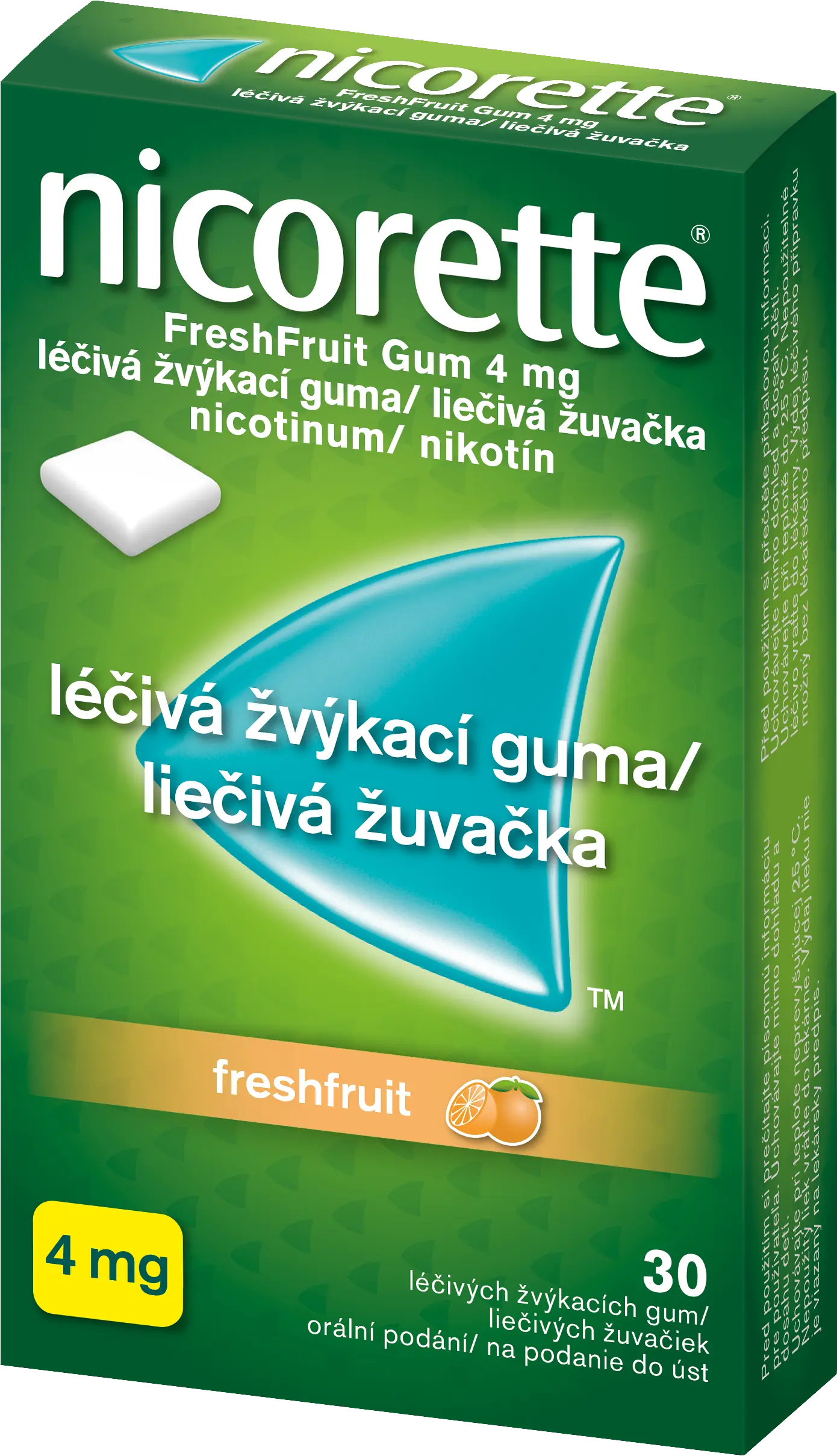 Nicorette freshfruit gum 4 mg orm.gum.mnd. 30 x 4 mg