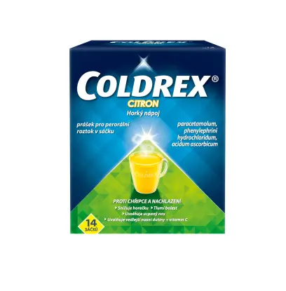 Coldrex Horký nápoj Citron prášek pro roztok 14 ks