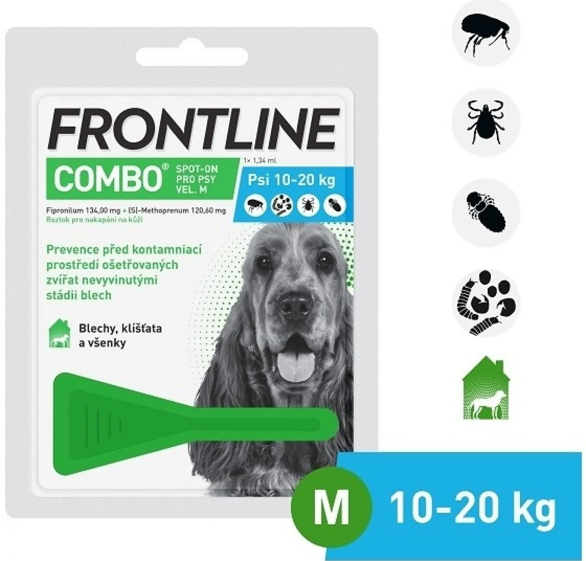 Frontline Combo Spot-on pro psy M 10-20 kg 1,34 ml