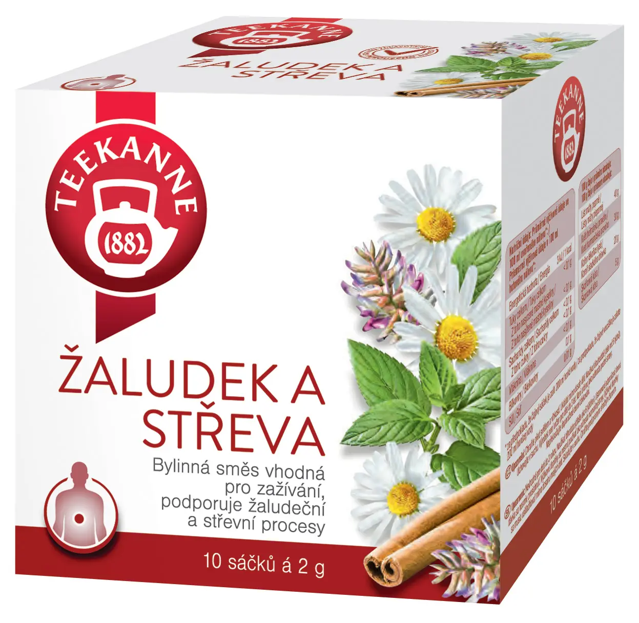 Teekanne čaj žaludek a střeva 10 x 2 g