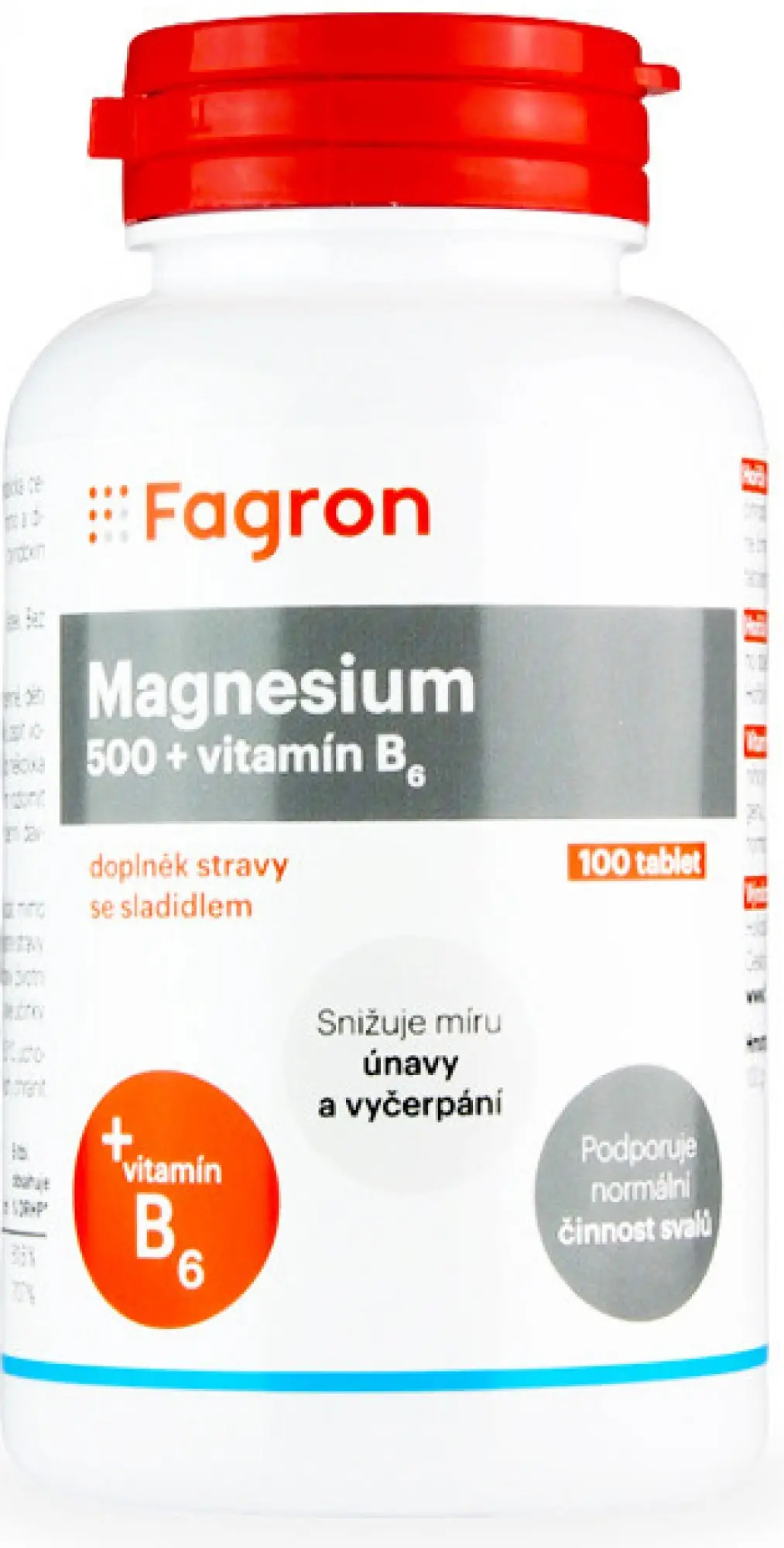 Fagron Magnesium 500 + vit.B6 100 tablet