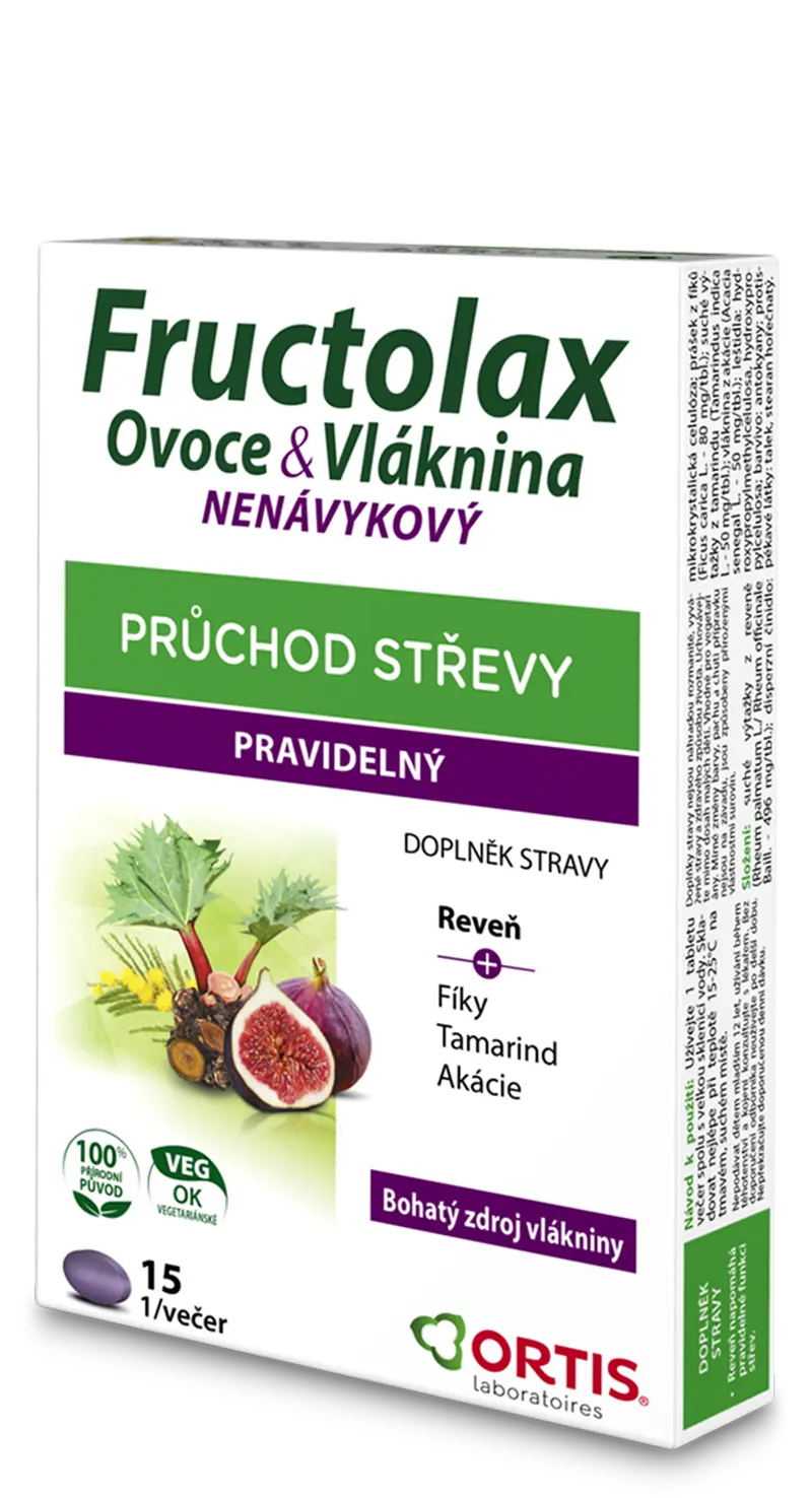 Fructolax Ovoce&Vláknina tablet 15