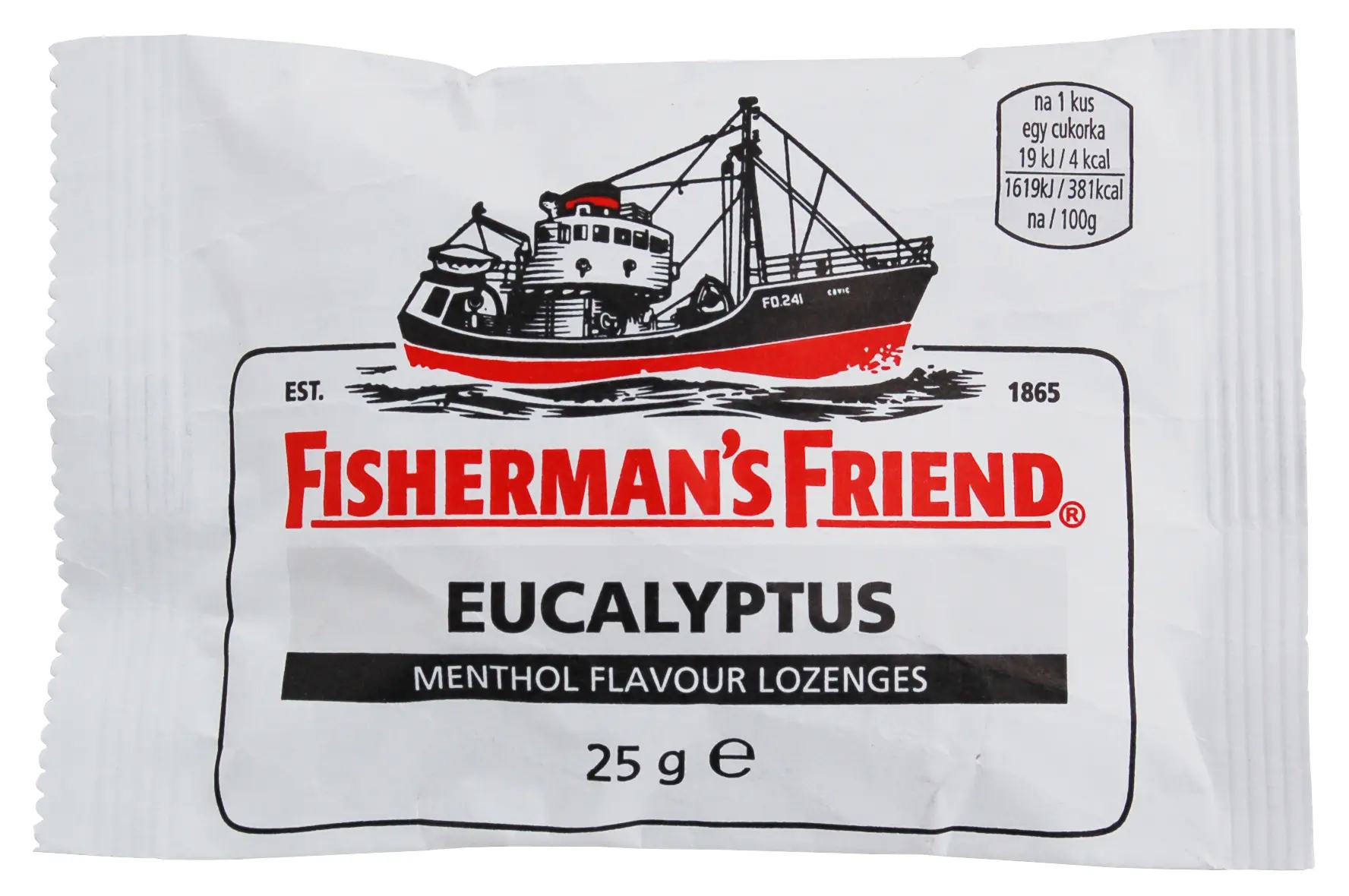 Fishermans Friend bonbóny eucalyp-menthol/bílé 25 g