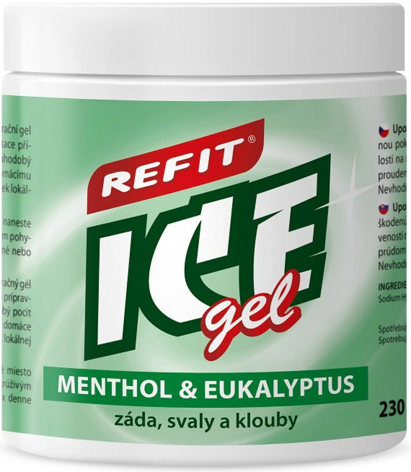 Refit Ice gel Menthol & eukalyptus 230 ml