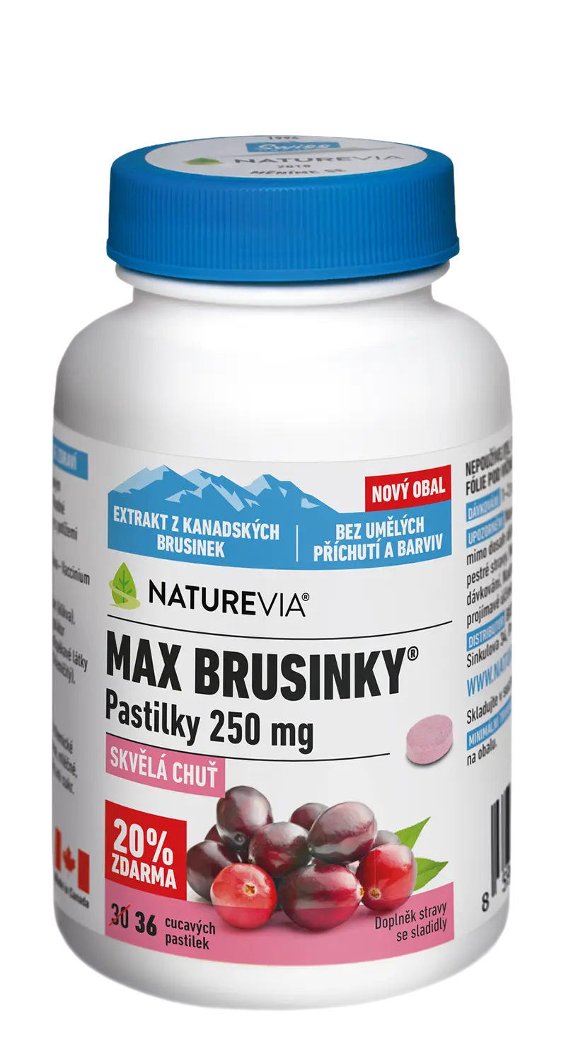 Swiss Max Brusinky pastilky 36 pastilek