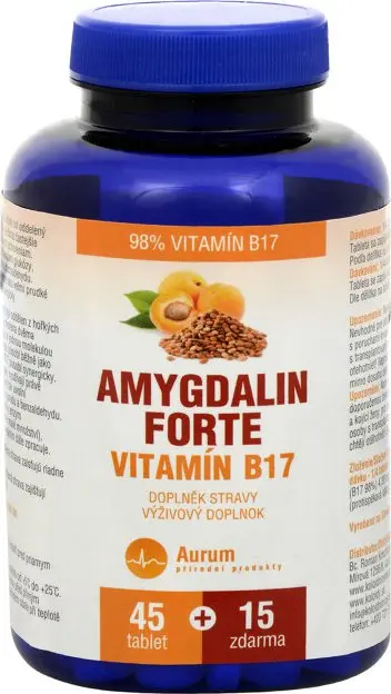 Pharma Activ Czech Vitamín B17 Forte Amygdalin 45 + 15 tablet