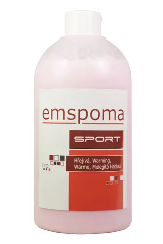 Emspoma hřejivá růžová "O" masážní emulze 1000 ml