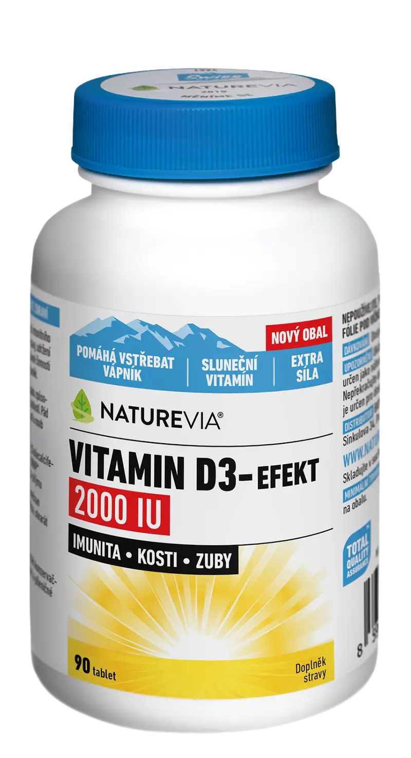 Swiss NatureVia Vitamin D3 Efekt 2000IU 90 tablet