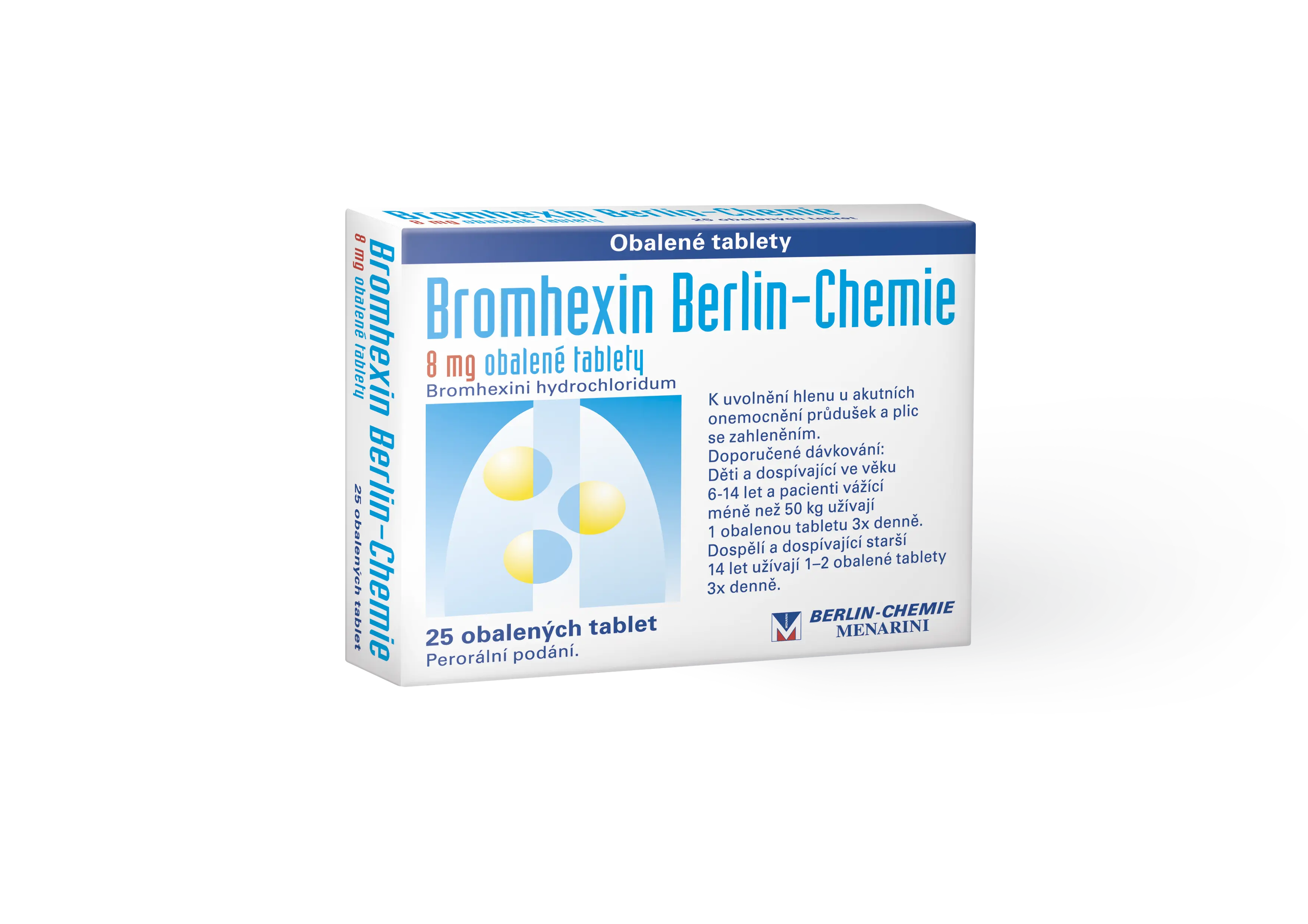 Bromhexin 8 Berlin-Chemie por.tbl.obd. 25 x 8 mg