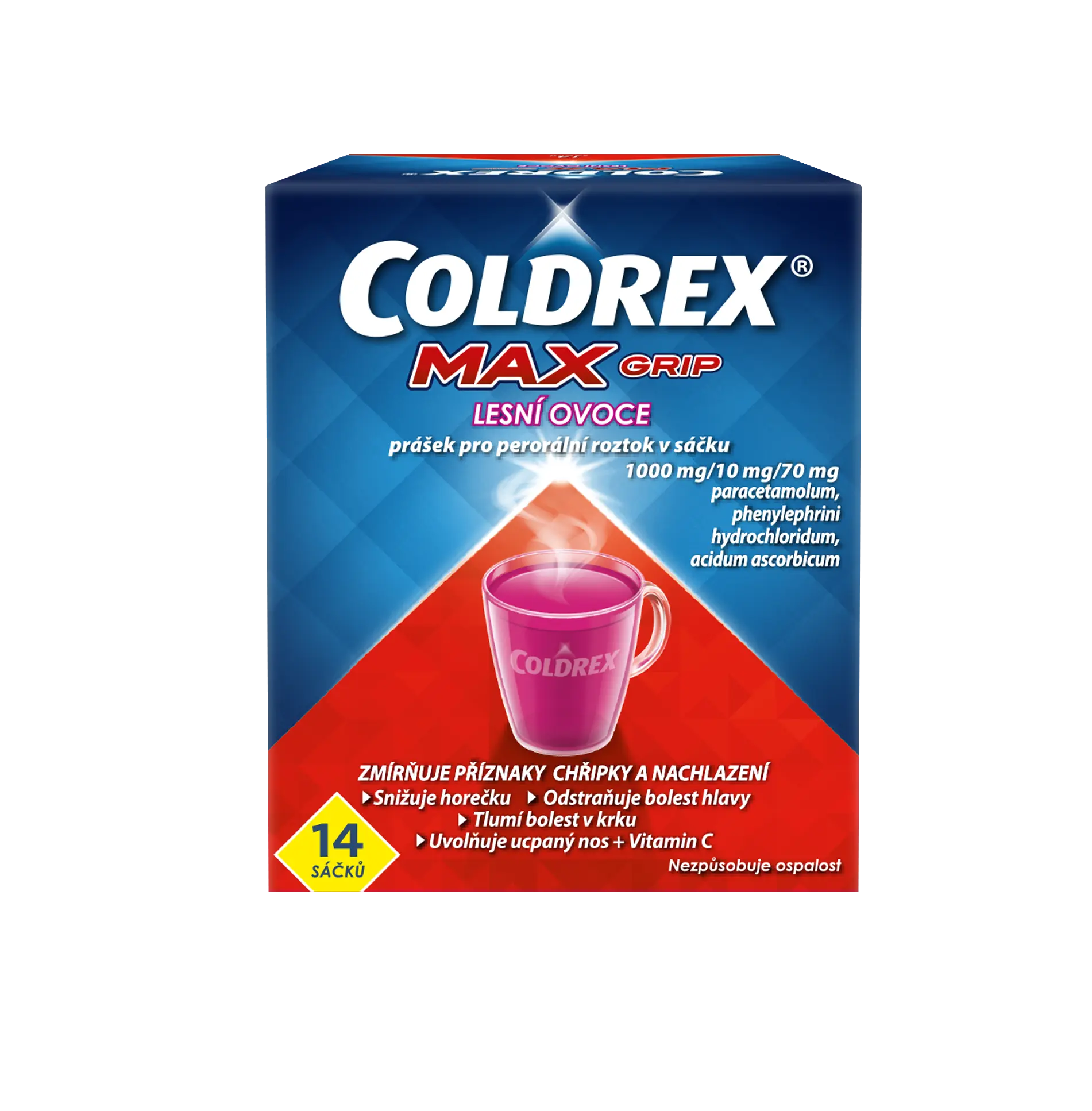 Coldrex MAXGrip Lesní ovoce 14 ks