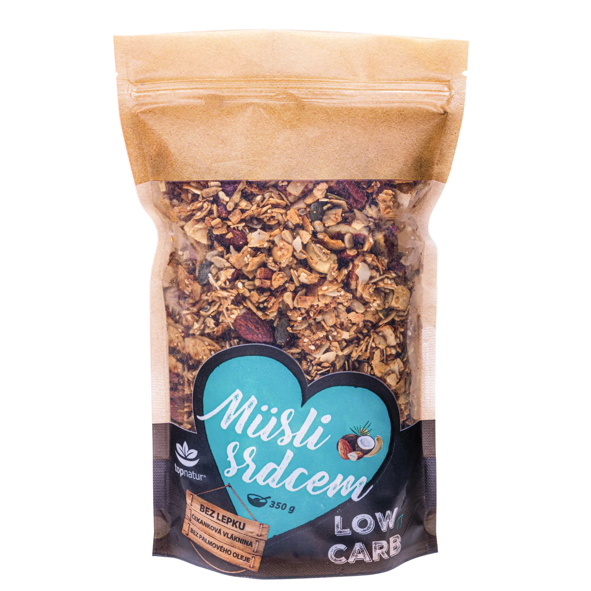 Topnatur Müsli Paleo a Kokos Low Carb 350 g