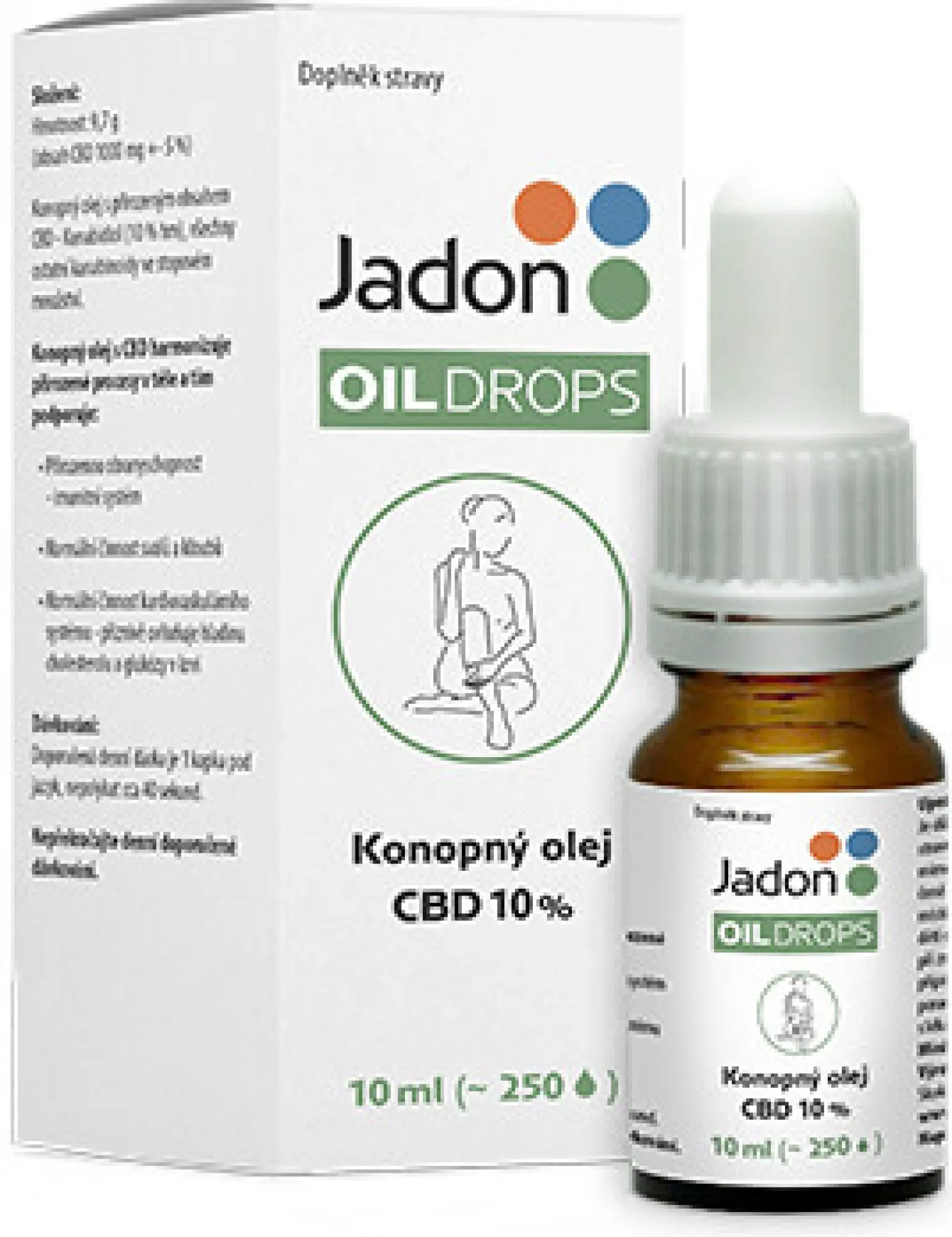 Jadon oil drops konopný olej CBD 10% 10 ml