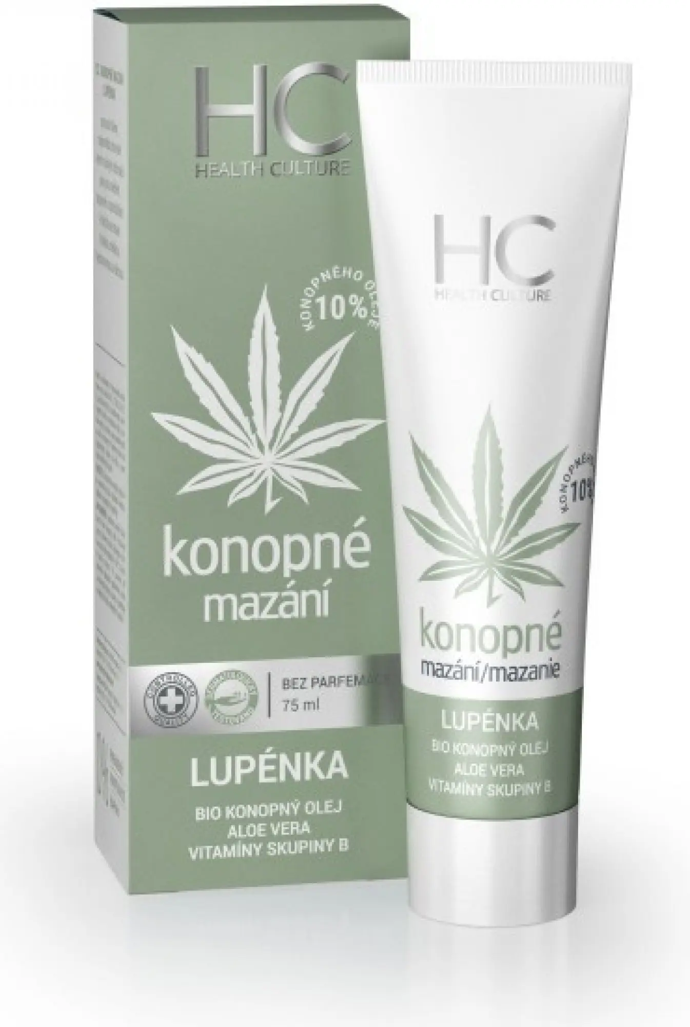 Health Culture konopné mazání lupénka 75 ml