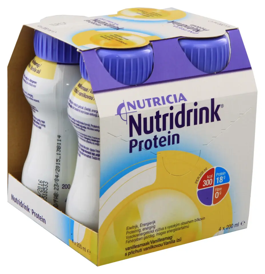 Nutridrink Protein s příchutí vanilkovou por.sol. 4 x 200 ml