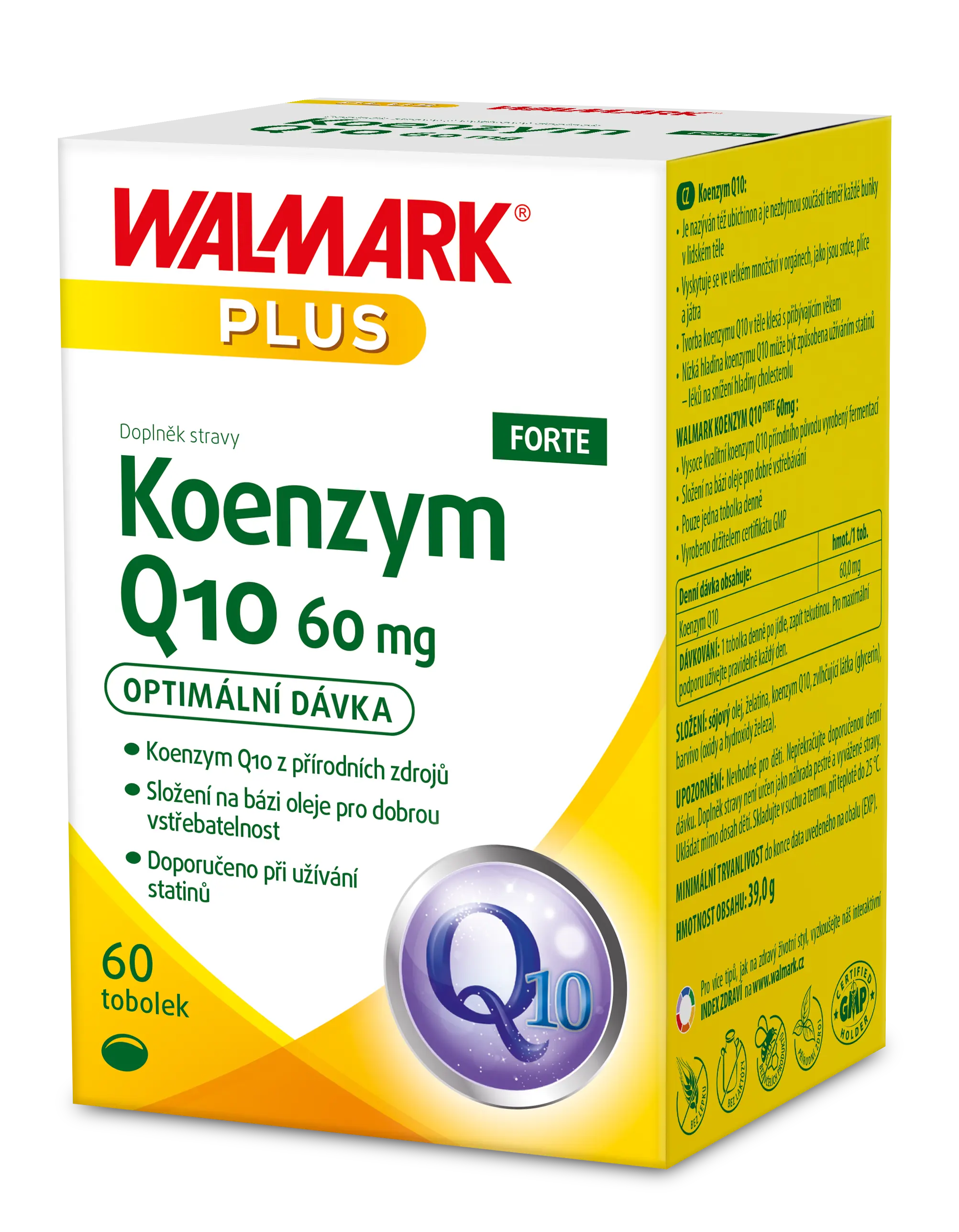 Walmark Koenzym Q10 Forte 60 mg 60 kapslí