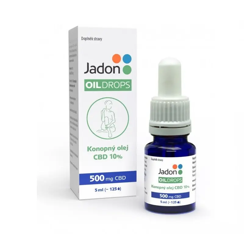 Jadon OIL DROPS konopný olej CBD 10 % 5 ml