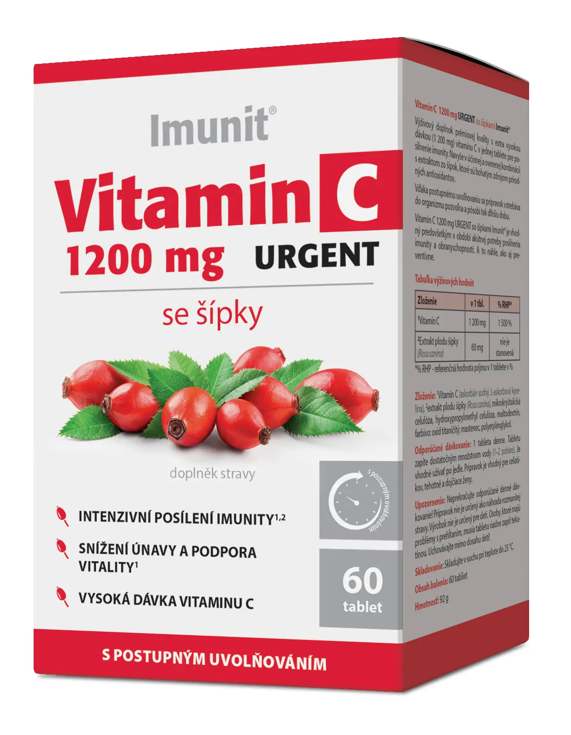 Simply You Vitamin C 1200 mg URGENT se šípky Imunit 60 tablet