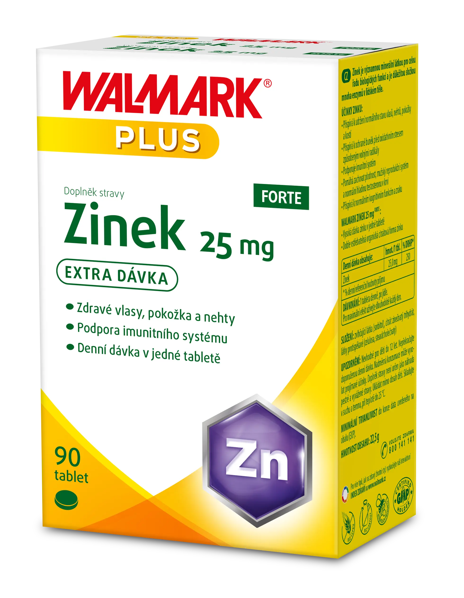 Walmark ZINEK Forte 25 mg 90 tablet