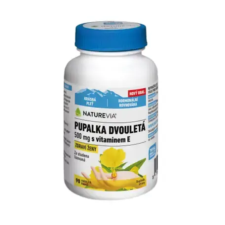 Swiss Pupalka dvouletá + Vitamín E 500 mg 90 kapslí