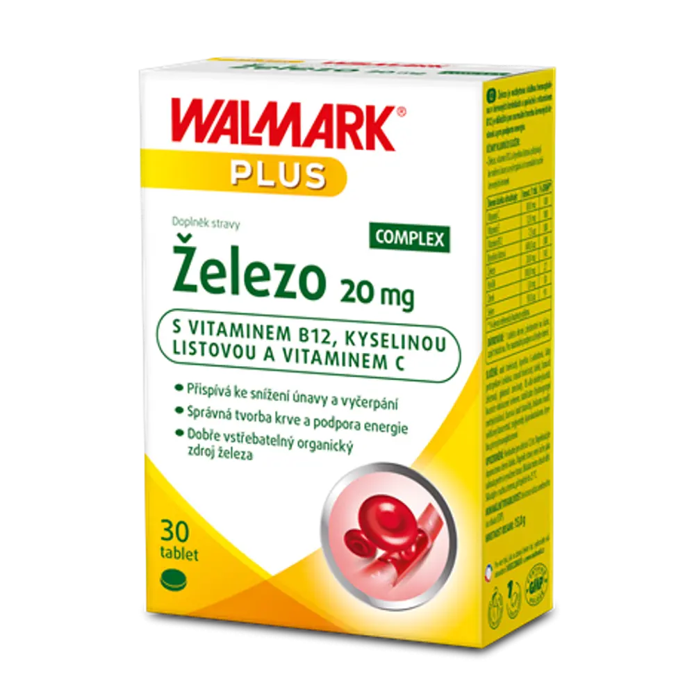 Walmark Železo Complex 20 mg 30 tablet