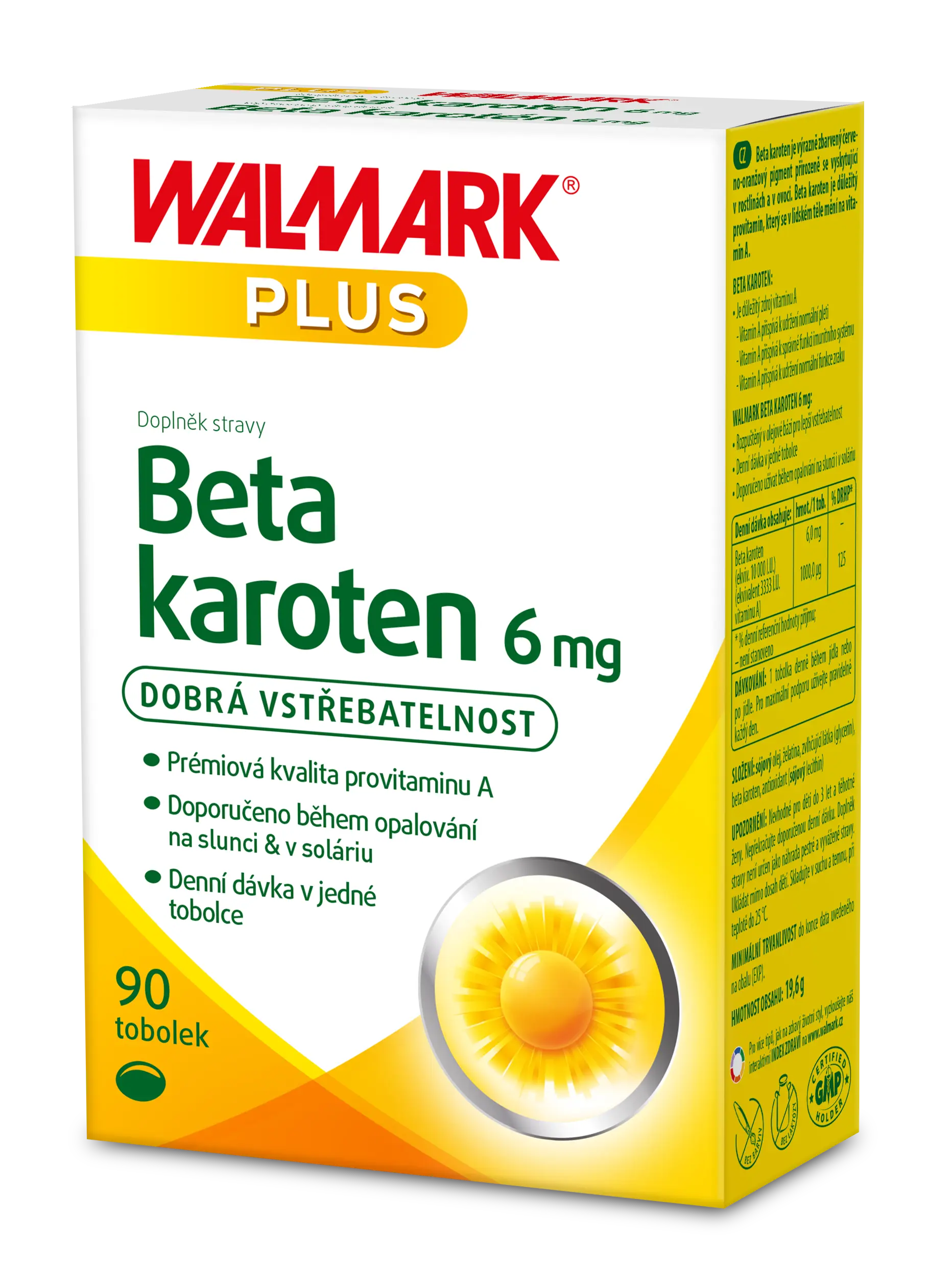 Walmark Beta karoten 6 mg 90 tobolek