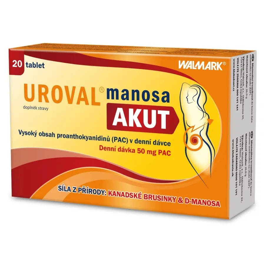 Walmark Uroval Manosa AKUT 20 tablet