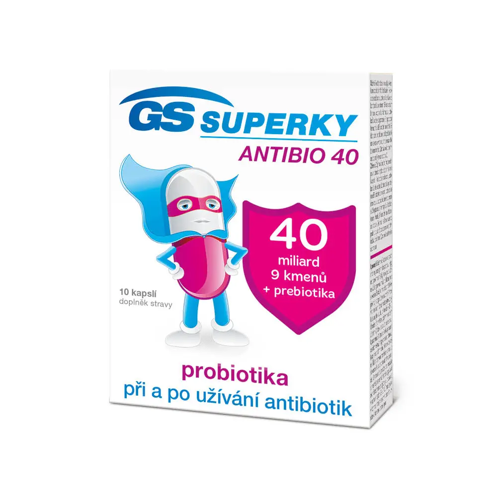 GS Superky Antibio 40 10 kapslí