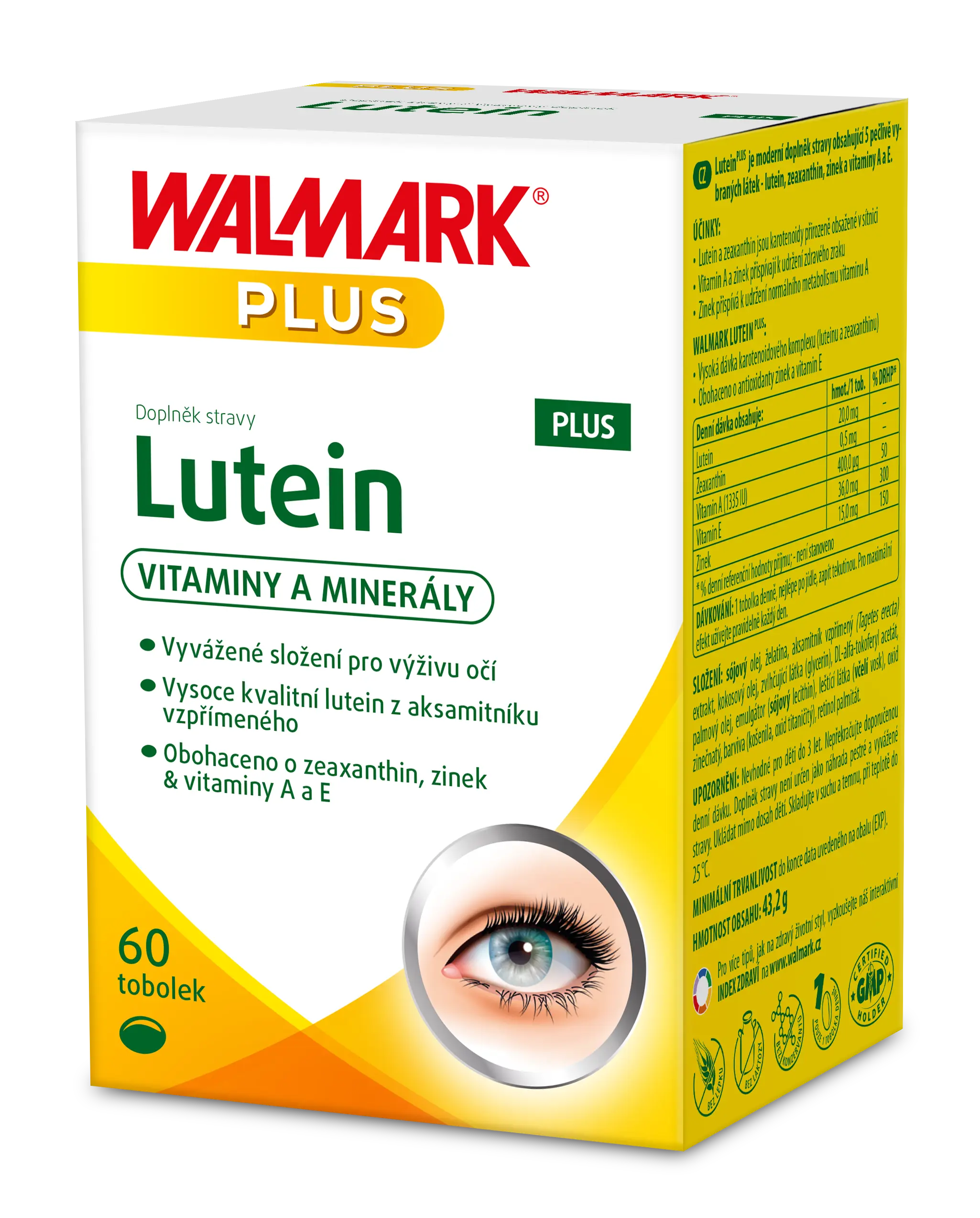 Walmark Lutein Plus 40+20 tobolek