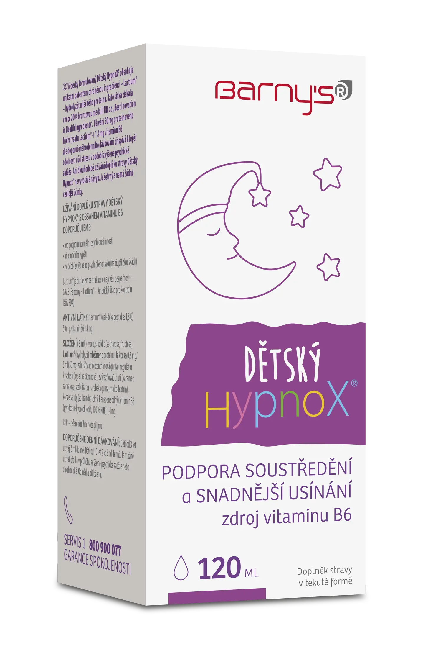 Barny`s HypnoX Dětský zklidňující sirup 120 ml