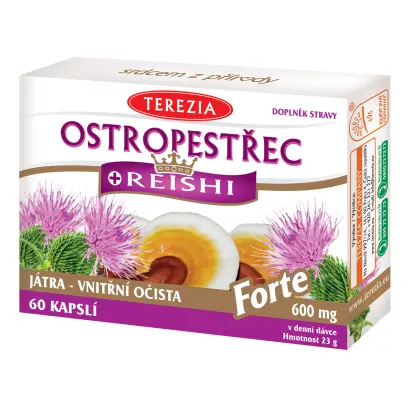 TEREZIA Ostropestřec + Reishi Forte cps.60