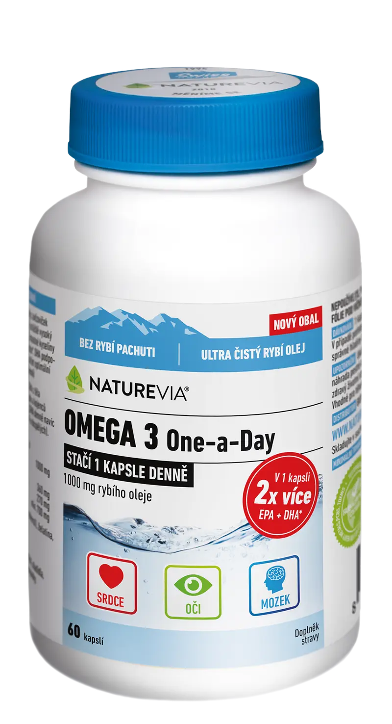 Swiss NatureVia Omega 3 One a Day 60 kapslí