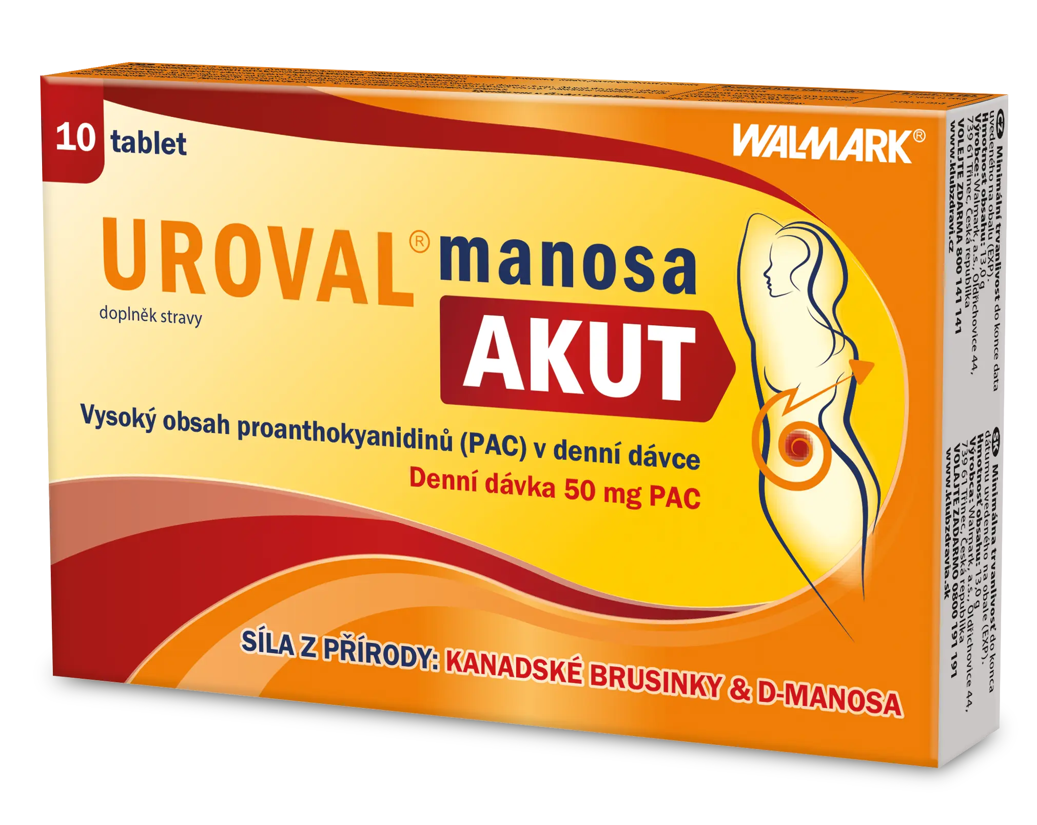 Walmark Uroval manosa Akut 10 tablet