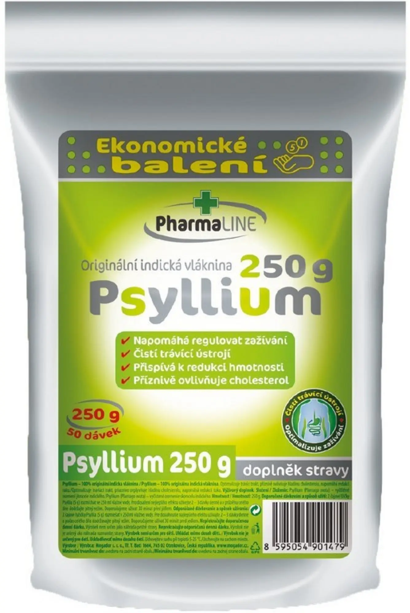 PharmaLINE Psyllium vláknina ekonomické balení 250 g
