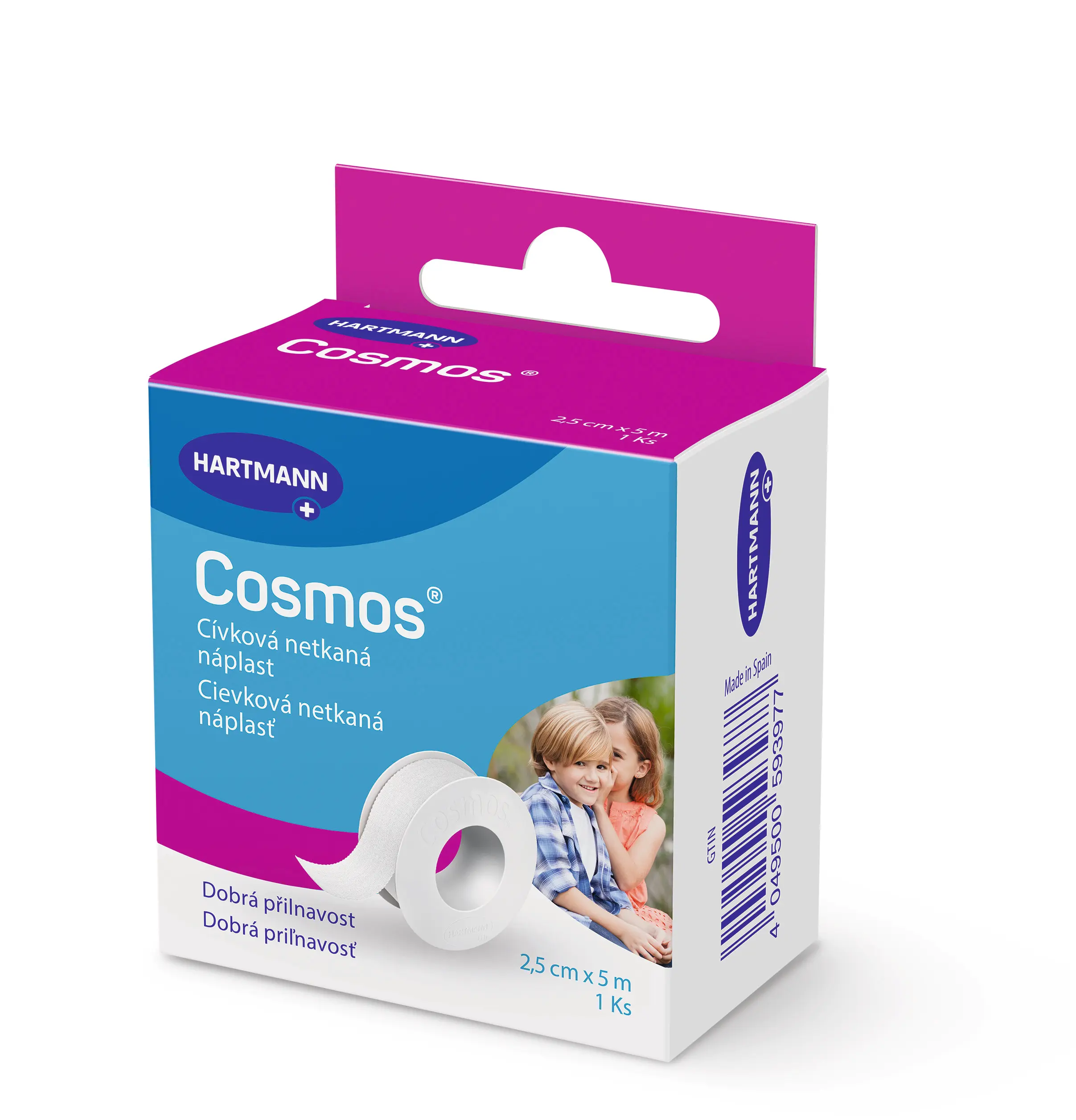 Náplast Cosmos® Cívková jemná 2.5cmx5m