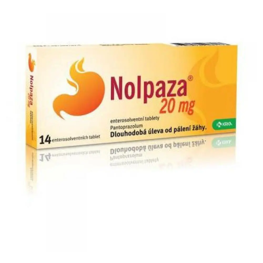 Nolpaza 20 mg enterosolventní tablety por.tbl.ent. 14 x 20 mg