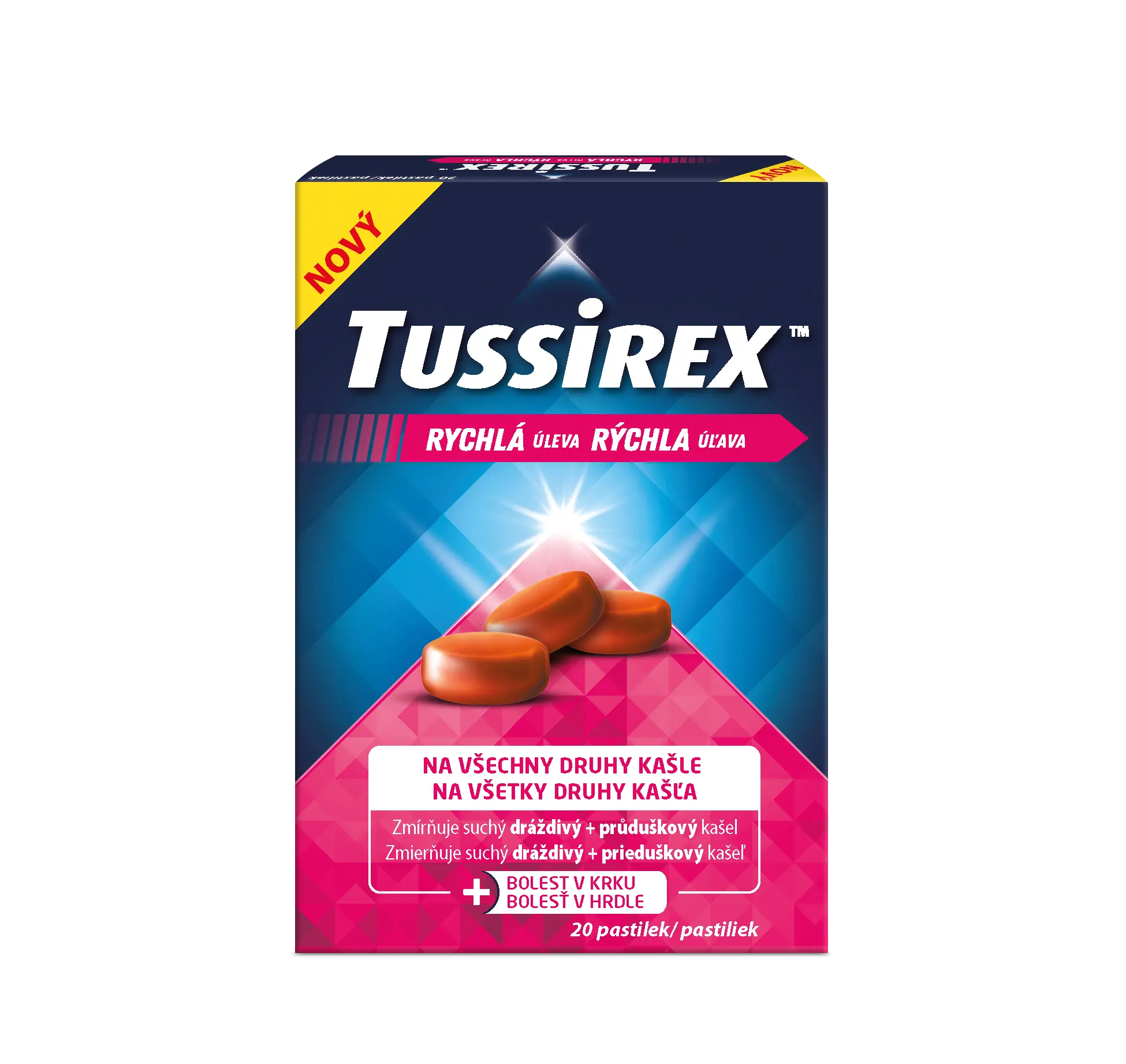 TUSSIREX pastilky proti kašli 20 past.